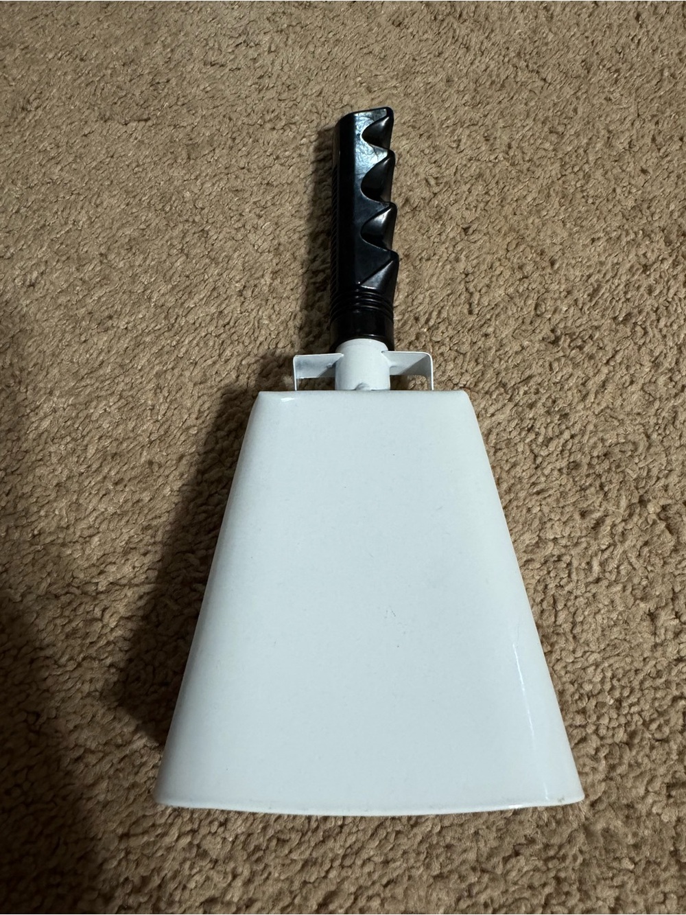 White Cowbell Handheld Football noise maker